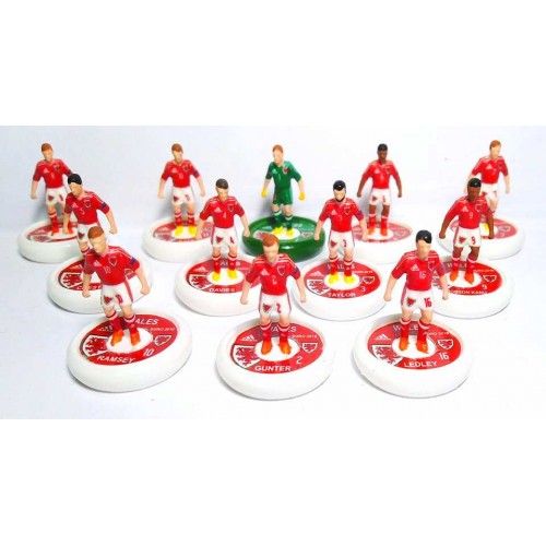 Subbuteo Andrew Table Soccer Wales Euro 2016 National Team ON WSB Professional Bases